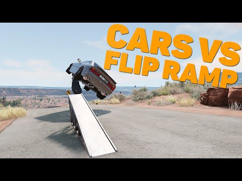 Flip Ramp High Speed Crashes #1 – BeamNG Drive