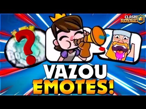 ðŸ’¥ VAZOU 3 NOVOS  EMOTES DO CLASH ROYALE!!