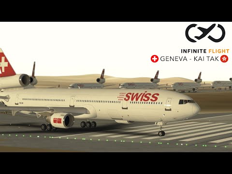 Infinite Flight: Geneva (GVA) to Kai Tak (HKG) | Swiss MD11 | Cinematic TimeLapse