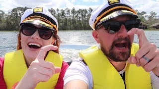 We Rented A Boat At Walt Disney World! | Our Boat Tour Of Bay Lake & Seven Seas Lagoon