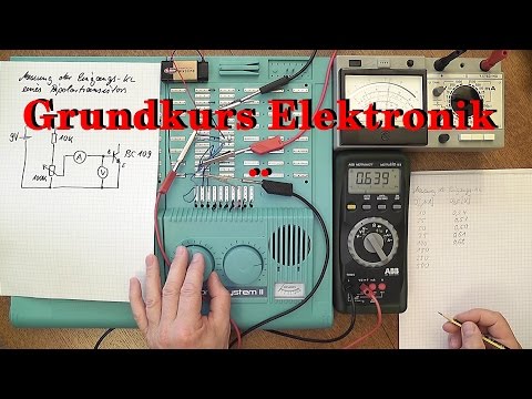 Transistor 1, Messung 1 - Eingangskennlinie