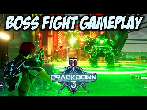 Crackdown 3 BOSS FIGHT Raw Gameplay - Reza Khan