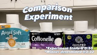 Toilet Paper Comparison Experiment! Who Will Win?!