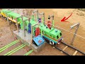 DIY Mini Train Coach Washing Plant WAP Locomotive And Transformer Science Project