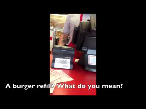 Rejection Therapy Day 2 - Request a "Burger Refill"