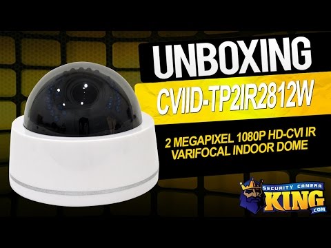 Unboxing - 2 Megapixel 1080p HD-CVI IR Varifocal Indoor Dome - CVIID-TP2IR2812W