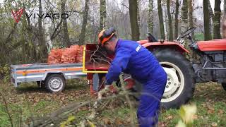 Ágdaraboló - traktor PTO - REMET R-100 + szállítószalag 2.3m