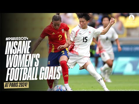 Insane women's football goals 🤯 at #Paris2024⚽️ | Top Moments