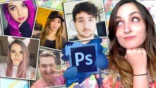 PHOTOSHOPPING MY YOUTUBE FRIENDS (Into Their Alter Egos)