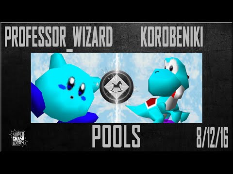 SSC 2016 Pools - Professor Wizard (Kirby) Vs. KoRoBeNiKi (Yoshi) Super Smash Bros - SSB64