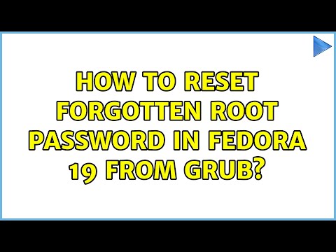 Unix & Linux: How to Reset Forgotten Root Password in Fedora 19 from GRUB? (7 Solutions!!)