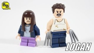 YouTube thumbnail: LEGO X-MEN 2017 LOGAN MOVIE X-23 & LOGAN MINIFIGURE CREATIONS