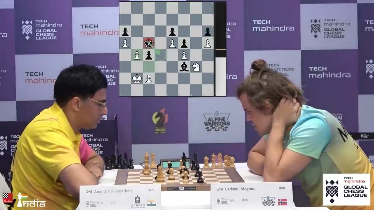 The Greatest Chess Endgame ever   Vishy Anand vs Magnus Carlsen   Global Chess League 2023