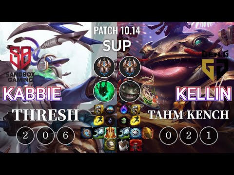 SB Kabbie Thresh vs GEN Kellin Tahm Kench Sup - KR Patch 10.14