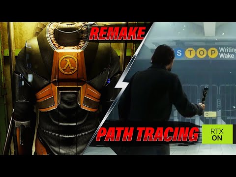 Half-Life 2 RTX Remix Remake Project & Alan Wake 2 DLSS 3.5 Full Ray Tracing / Path Tracing