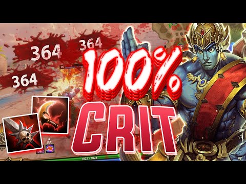 Smite: 100% CRIT RAMA BUILD - THE SNIPES ARE ON POINT!