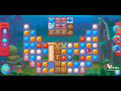 Fishdom. 8845 hard level no boosters and diamonds. 14 moves