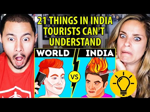 21 THINGS ONLY IN INDIA TOURISTS CAN'T UNDERSTAND | Brightside | Reaction by Jaby Koay & Kristen!