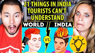 21 THINGS ONLY IN INDIA TOURISTS CAN'T UNDERSTAND | Brightside | Reaction by Jaby Koay & Kristen!