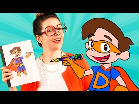 DIY Drew Pendous Notebook - Back to School Craft | Arts and Crafts with Crafty Carol