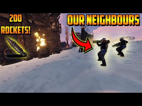 RAIDING my TOXIC Neighbors with 200 ROCKETS! (they tried to offline me)