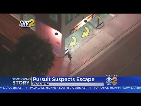 Pursuit Suspects Lose Police In Pasadena Parking Garage