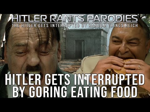 Hitler gets interrupted by Göring eating food