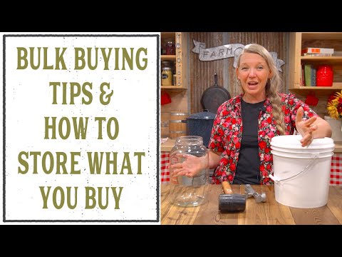 BULK BUYING FOOD TIPS & HOW TO STORE WHAT YOU BUY