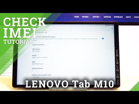 How to Check IMEI & SN in LENOVO Tab M10 – Find Phone Info
