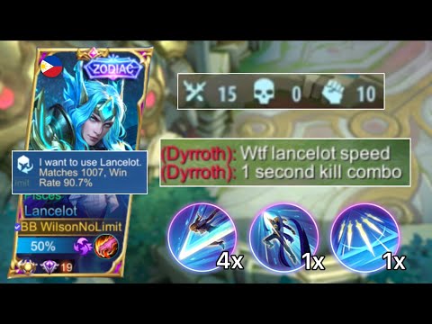 LANCELOT ULTRA FAST HAND KILL COMBO!! THEY WERE AMAZED AT MY SPEED 🔥 | SUPER AGGRESSIVE GAMEPLAY