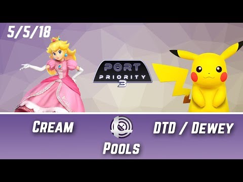 Port Priority 3 - Cream (Peach) Vs. DTD|Dewey (Pikachu) - Pools
