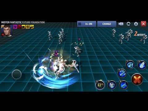 Marvel Future Fight - Mr. Fantastic (Future Foundation) Skills/abilities animation gameplay