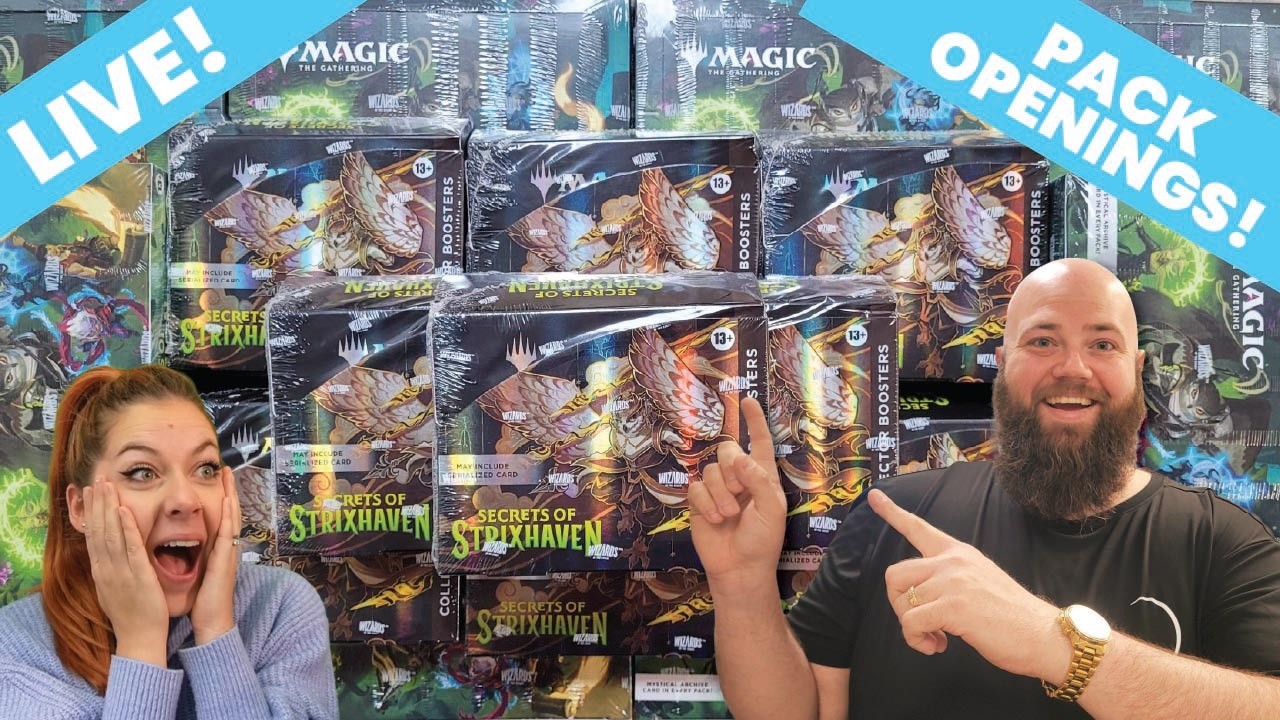 Secrets of Strixhaven Streamathon Presales : LIVE Pack Openings from Noon - 11pm EST (Ships 4/17)