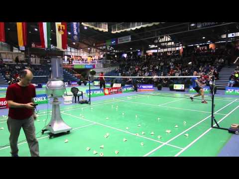 Badminton Ballmaschine DM 2015 Bielefeld