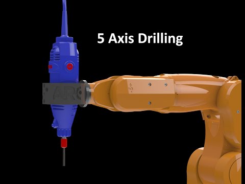 5axis Drilling on a 3D printed robot arm ?