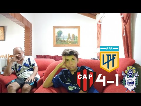 Patronato 4-1 Gimnasia/Reaccion padre e hijo hinchas de Gimnasia/Copa de la Liga 2021