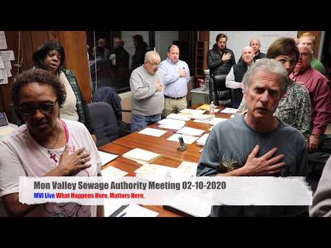Mon Valley Sewage Authority Meeting 02-10-2020 Please Subscribe to our MVI Live YouTube Channel
