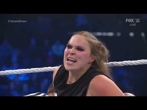 Ronda Rousey vs. Charlotte Flair Full Brawl - WWE SmackDown 5/6/2022