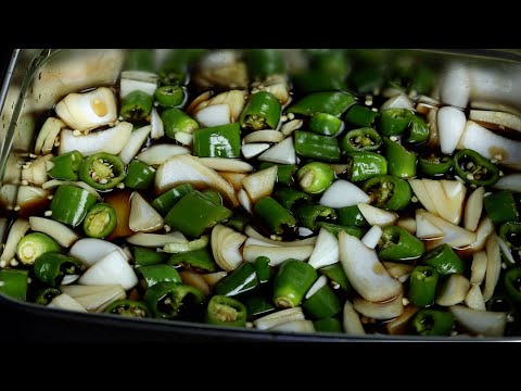 고추양파 있으면 이렇게 만들어보세요😃 요즘 식당 장아찌 반찬 만들기 뚝딱 레시피입니다