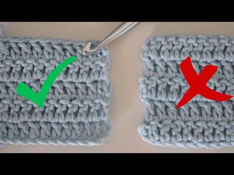 Crochet tip: Crochet straight edges with double crochet stitches