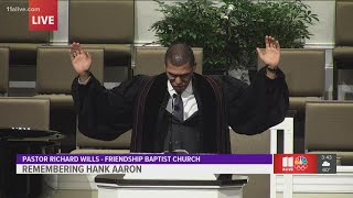 Hank Aaron Funeral | Pastor Wills delivers benediction