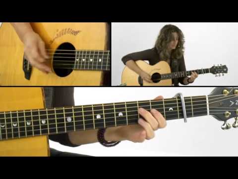 Open Tunings - #6 D sus 4 - Acoustic Guitar Lesson - Vicki Genfan