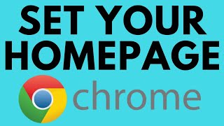 How to Set Google Chrome Homepage - Make Google Your Homepage in Chrome