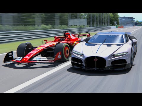 Ferrari F1 2024 vs Bugatti Tourbillon - Monza GP