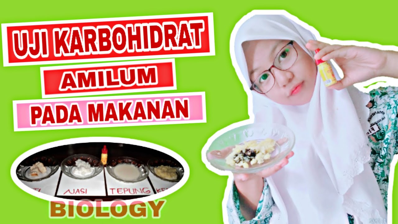 WAJIB TAHU !! UJI KANDUNGAN KARBOHIDRAT DALAM MAKANAN SEHARI-HARI🍽  #uji amilum #biologi