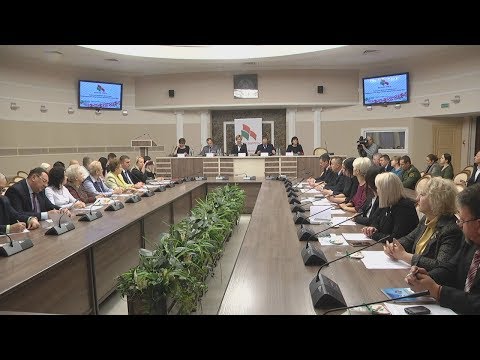 У Гомелі прайшло пашыранае пасяджэнне абласнога Савета рэспубліканскага грамадскага аб“яднання «Белая Русь» видео