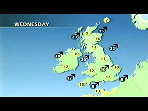 bbc1 closedown with weather  15th / 16th November 1994