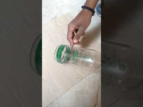 Printed glass water bottle