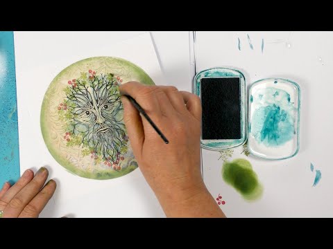 The Green Man - A Lavinia Stamps Tutorial