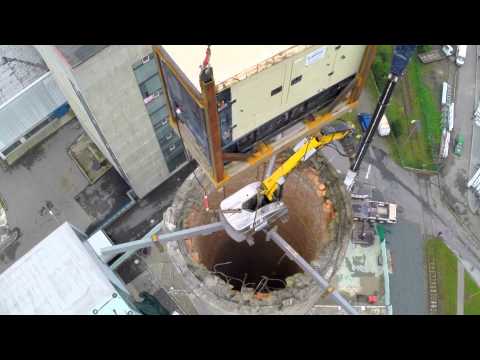 Demolice komína SCHOTT CR Valašské Meziříčí